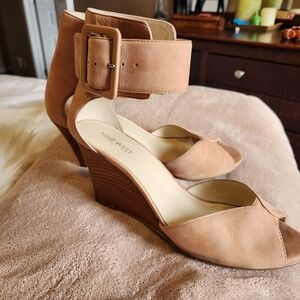 Nine West Leather Wedge  Shoes